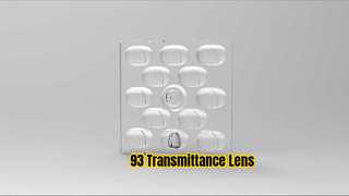 ROHS 50mm Kare LED Lens %93 Geçirgenlik