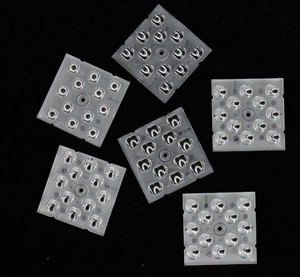 12in1 Yüksek Güçlü 50x50MM Multi Lens Array LED Sokak Işığı için Optik LED Lens